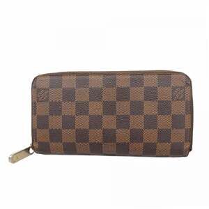 Louis Vuitton Damier Zippy Wallet N60015 Ebene Long for Men and Women